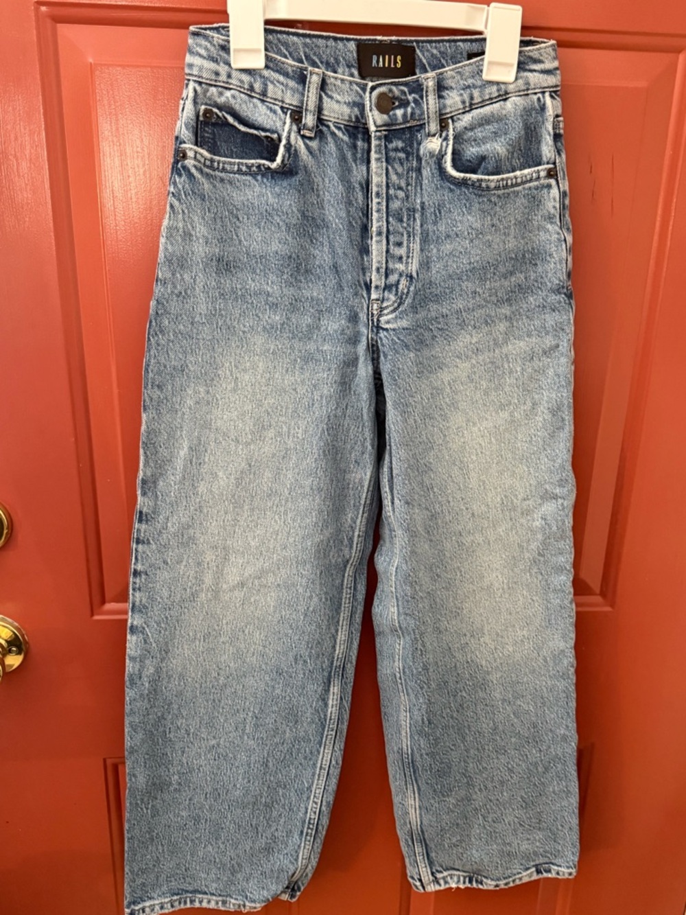 Rails (24) Women’s  Straight Jeans in Light Wash Blue